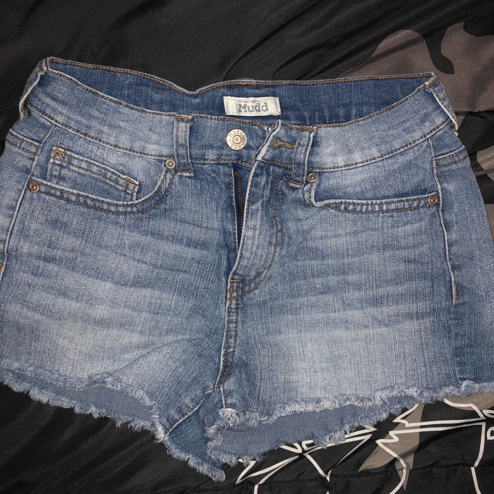 High-Waisted Distressed Short-Shorts
